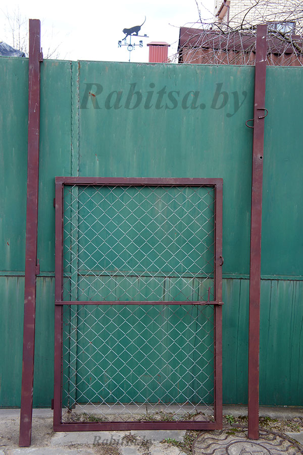 Калитка из сетки рабица