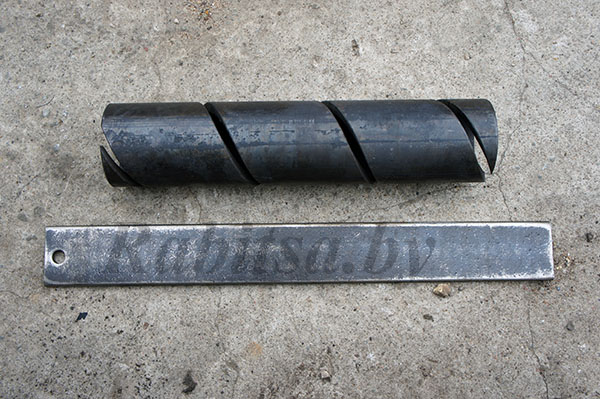 Навивочная пластина под втулку винтовую для сетки рабица 