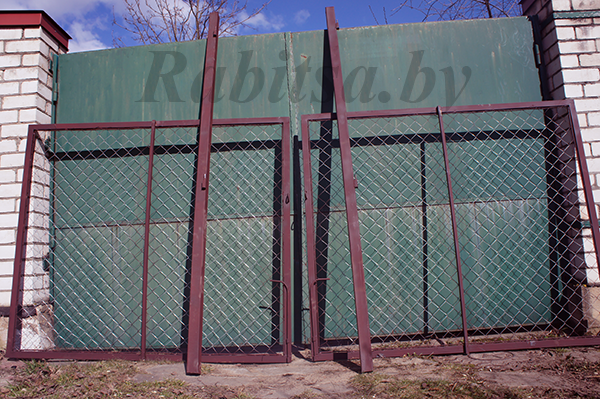 Ворота их сетки рабица